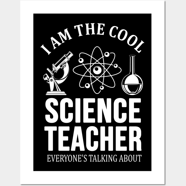 Cool Science Teacher Wall Art by Foxxy Merch